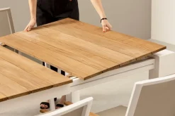 Bizzotto TAVOLO IN ALLUMINIO 228-294X100 BIANCO GK50 - CAMERON