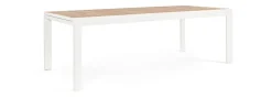 Online Bizzotto TAVOLO IN ALLUMINIO 220-340X100 BIANCO YK11 - BELMAR