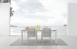 Online Bizzotto TAVOLO IN ALLUMINIO 200/300X110 BIANCO CX21-KONNOR