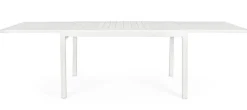 Best Bizzotto TAVOLO IN ALLUMINIO 135/270X90 BIANCO YK11 - PELAGIUS