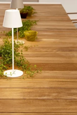 Bizzotto TAVOLO IN ALLUMINIO 253/319/384X110 BIANCO GK50 - CAMERON