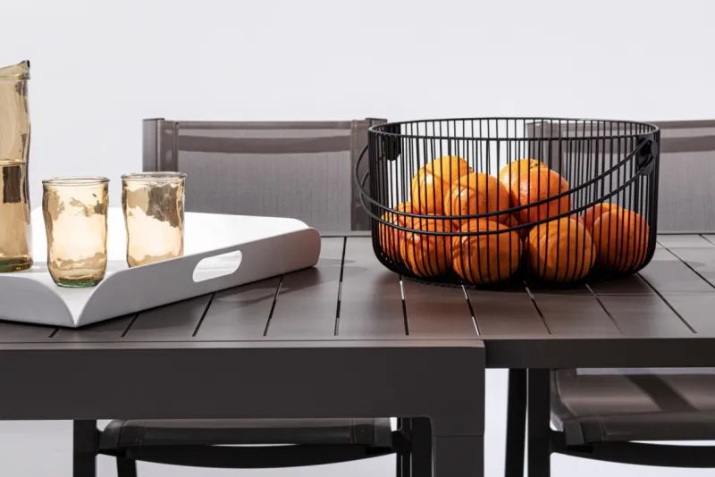 Sale Bizzotto TAVOLO IN ALLUMINIO 135-270X90 COFFEE YK14 - PELAGIUS