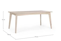Bizzotto TAVOLO IN LEGNO - SAHANA