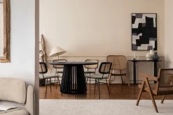 Discount Bizzotto TAVOLO IN LEGNO NERO D130 - ODION