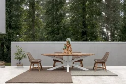 Hot Bizzotto TAVOLO IN TEAK BIANCO RT01 - PALMDALE