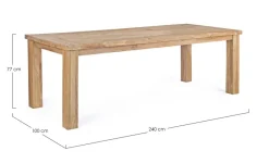 Sale Bizzotto TAVOLO IN TEAK RICICLATO - BOUNTY