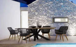 Bizzotto TAVOLO IN TEAK RICICLATO NERO PM02 - RAMSEY