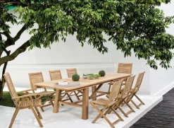 Outlet Bizzotto TAVOLO IN TEAK 220/300X100 - MARYLAND