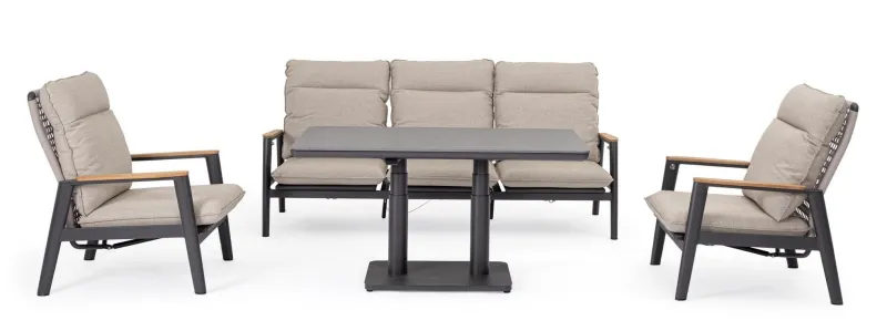 Sale Bizzotto TAVOLO MIGUEL 140X80X51/72 ANTR JX55