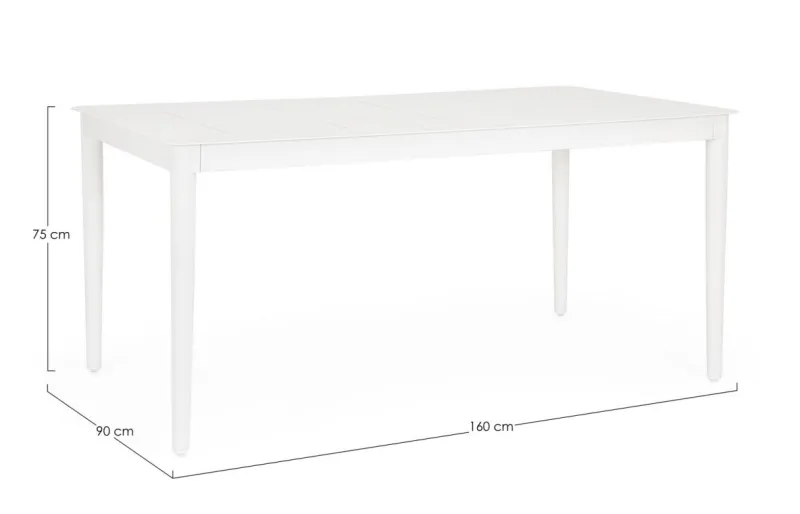 Online Bizzotto TAVOLO NEBULA 160X90 VAPOR YK15