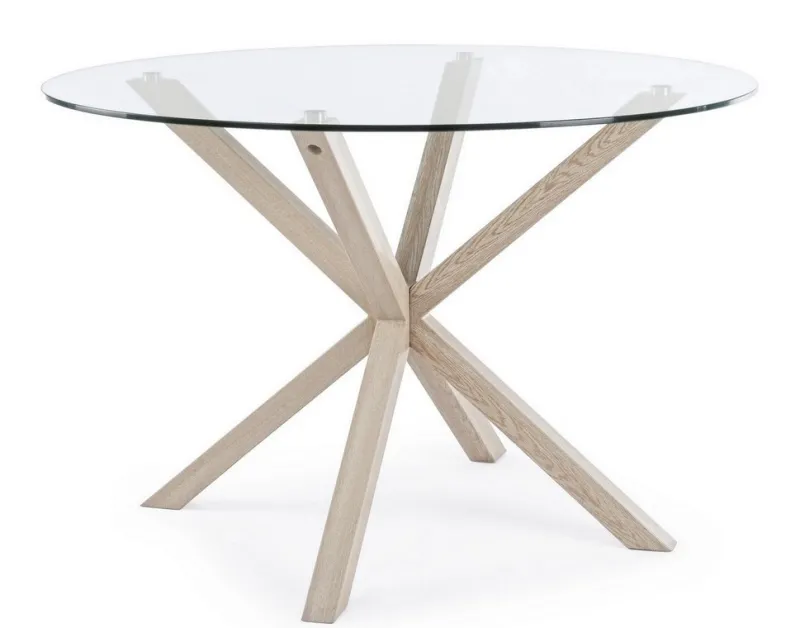 Discount Bizzotto TAVOLO ROTONDO IN VETRO - MAY