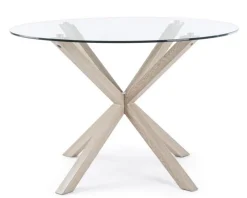 Discount Bizzotto TAVOLO ROTONDO IN VETRO - MAY