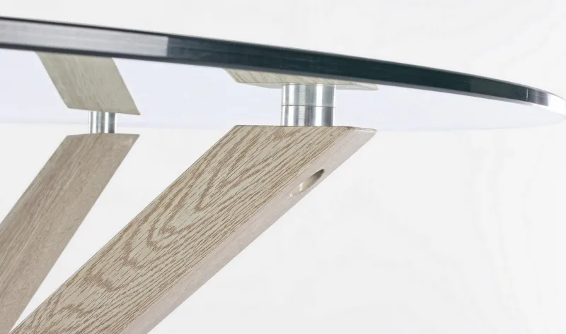 Discount Bizzotto TAVOLO ROTONDO IN VETRO - MAY