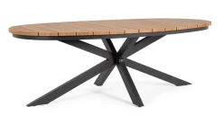 Discount Bizzotto TAVOLO ZELMAR 218X115 ANTRACITE YK13