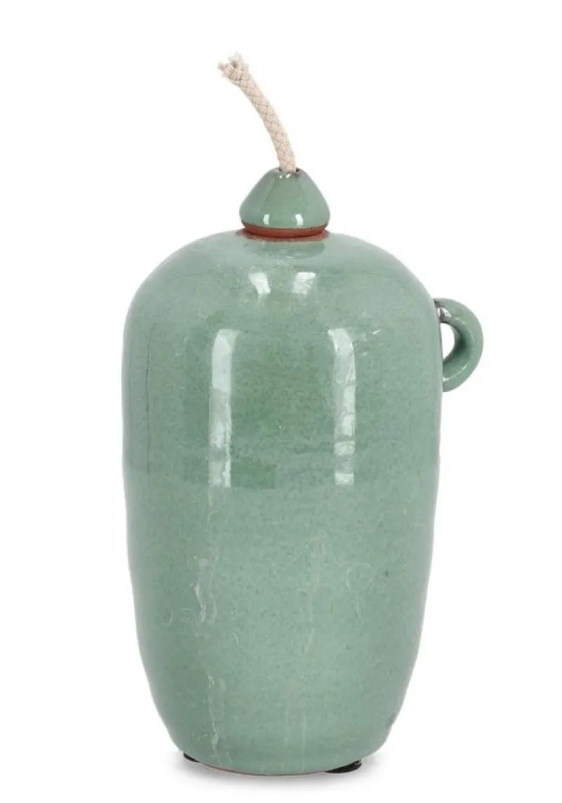 Online Bizzotto VASO CON STOPPINO ESMA VERDE H18,5