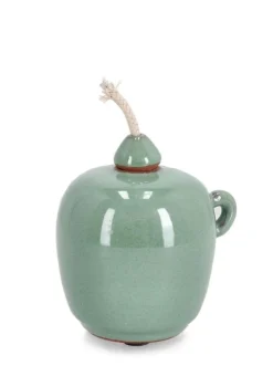 Bizzotto VASO CON STOPPINO ESMA VERDE H11,5