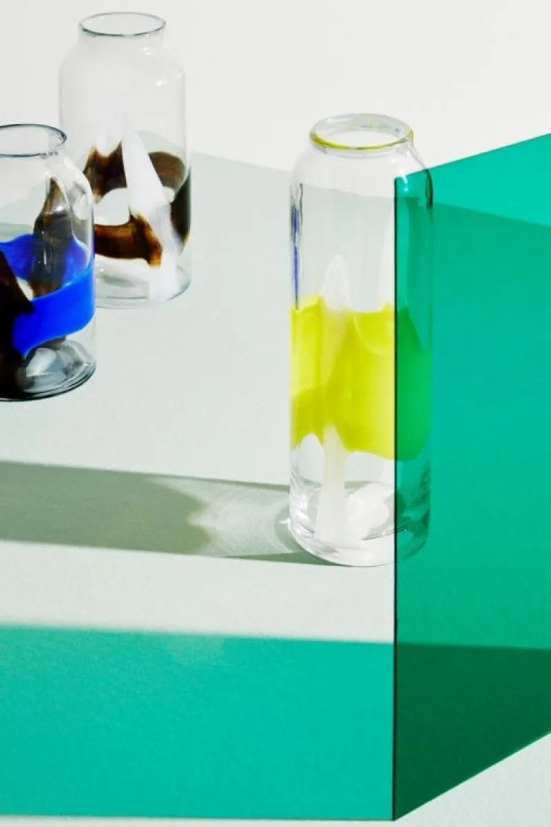 Outlet Bizzotto VASO ERIDANUS VT GIALLO BIANCO H36