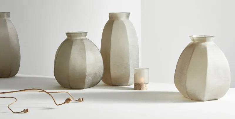 Outlet Bizzotto VASO MIRISSA TO VT BEIGE C-BASE H13