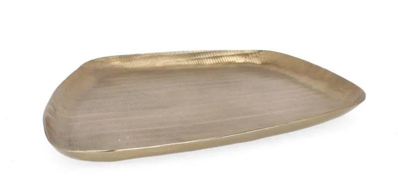 Bizzotto VASSOIO DECORATIVO CHISEL ORO 30X28