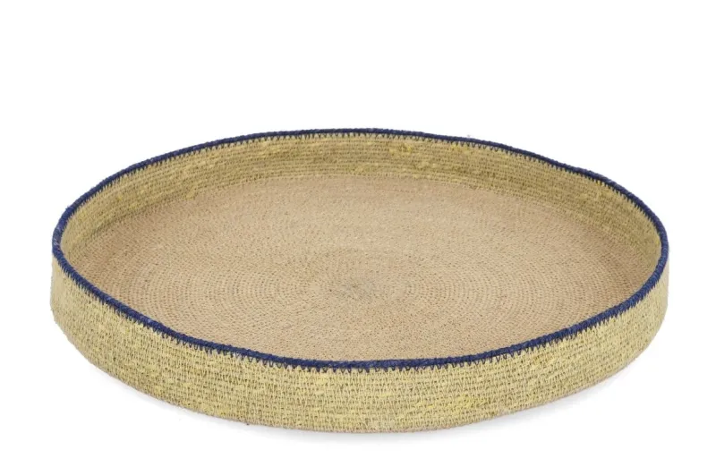 Sale Bizzotto VASSOIO DECORATIVO NINH NATURALE BLU D44