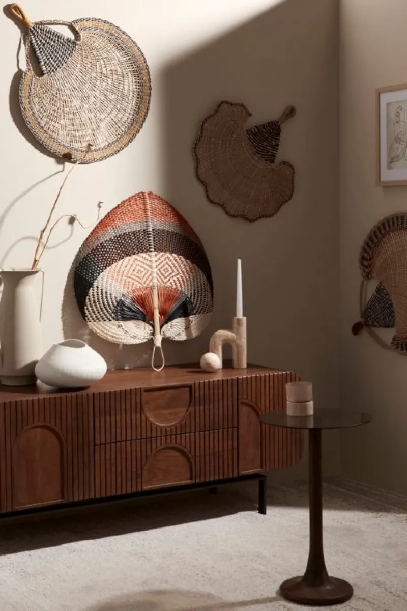 Hot Bizzotto VENTAGLIO DECOR PARETE NANKA NERO 55X58