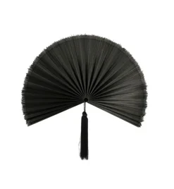 Hot Bizzotto VENTAGLIO DECORATIVO NANKA NERO 39X81