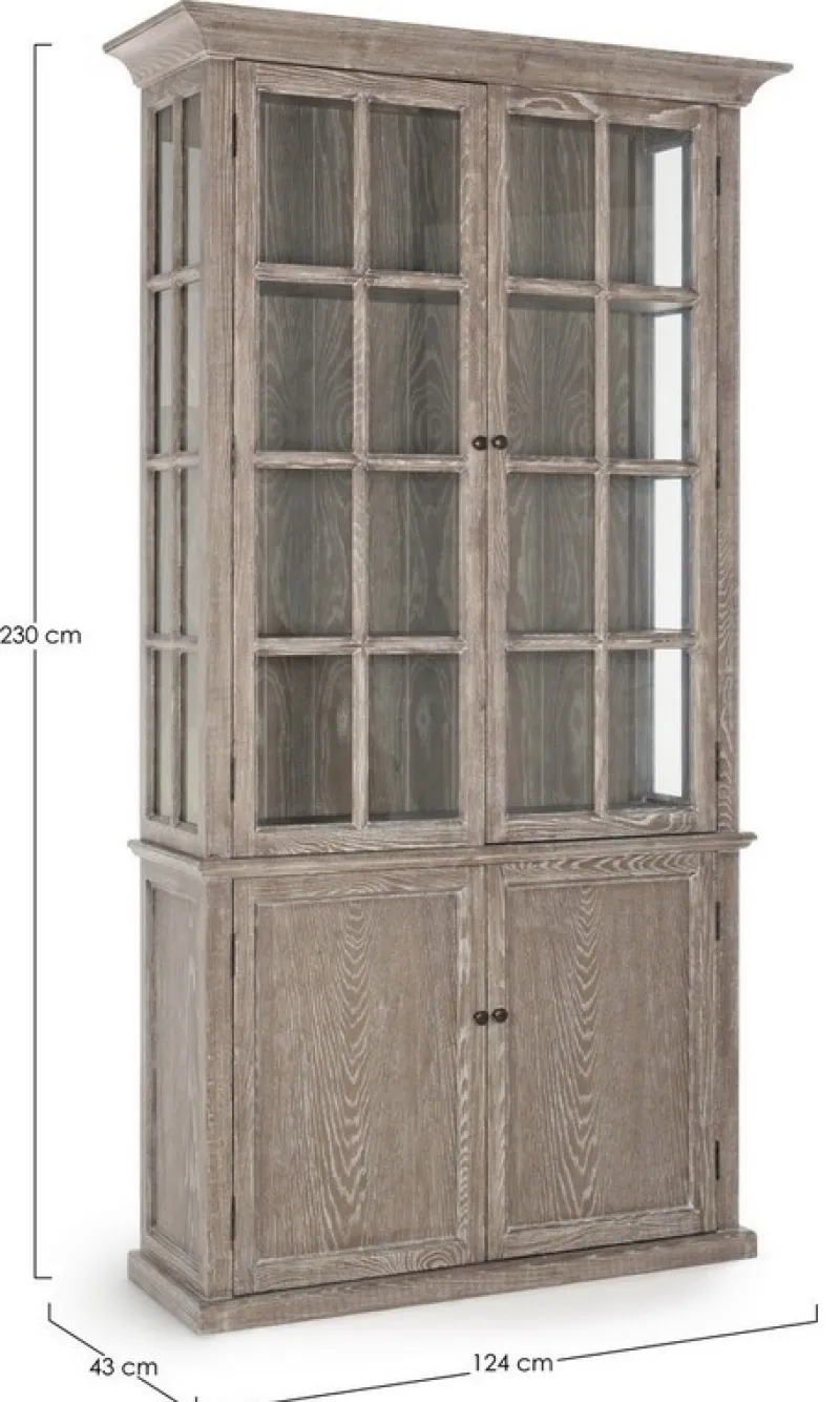 Hot Bizzotto VETRINA IN LEGNO 4 ANTE - COLUMBIA